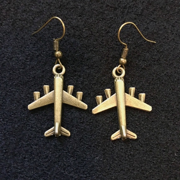 Artisan made Jewelry - 🌵$10 ITEM 🌵Sale Antique Gold Plane Earrings NEW